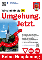 Plakat B8 Umgehung Bad Camberg